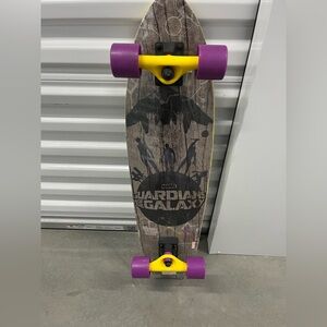 Marvel Guardians of the Galaxy Skateboard with Purple and Yellow Accents